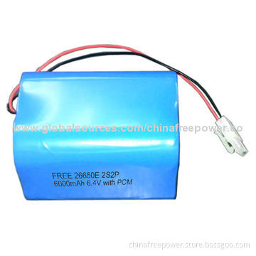 2S2P 6000mAh battery pack, Lithium iron phosphate system, safety and long life